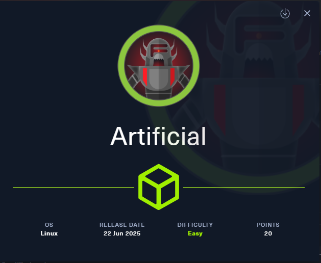 Artificial HTB